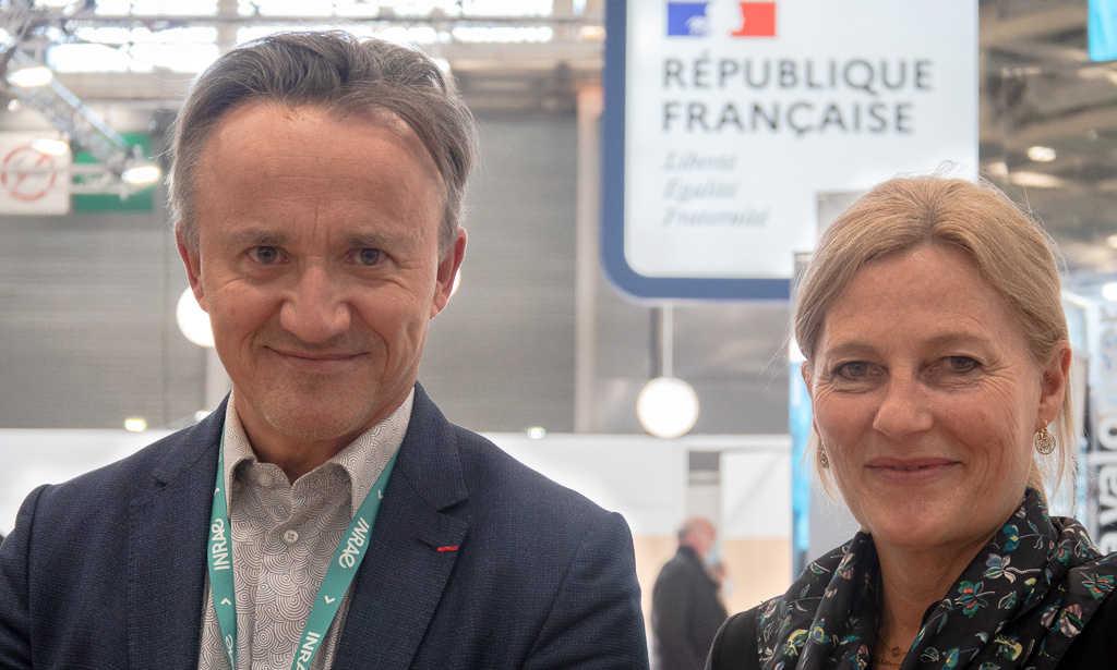 Philippe Mauguin, PDG INRAE et Anne-Lucie Wack, DG de l'Institut Agro