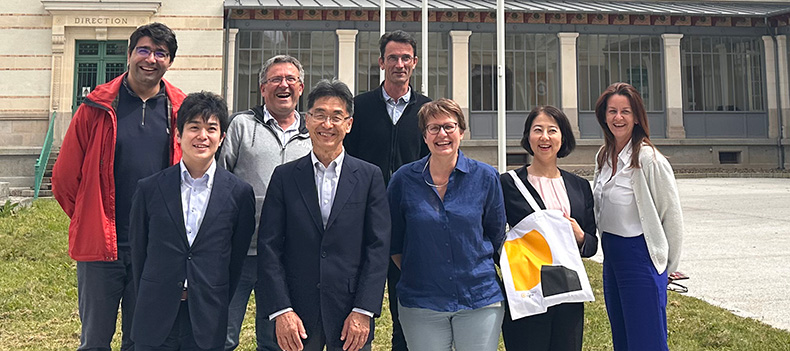 La délégation japonaise accueillie par les équipes de l'Institut Agro, ici sur le campus de Rennes