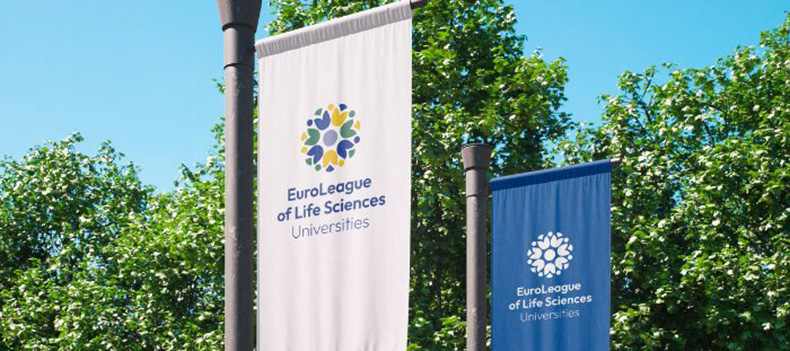 Kakemono à l'effigie d'ELLS Universities - EurloLeague of Life Sciences Universities
