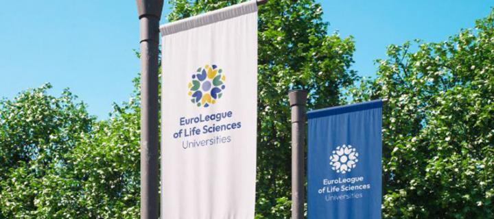 Kakemono à l'effigie d'ELLS Universities - EurloLeague of Life Sciences Universities